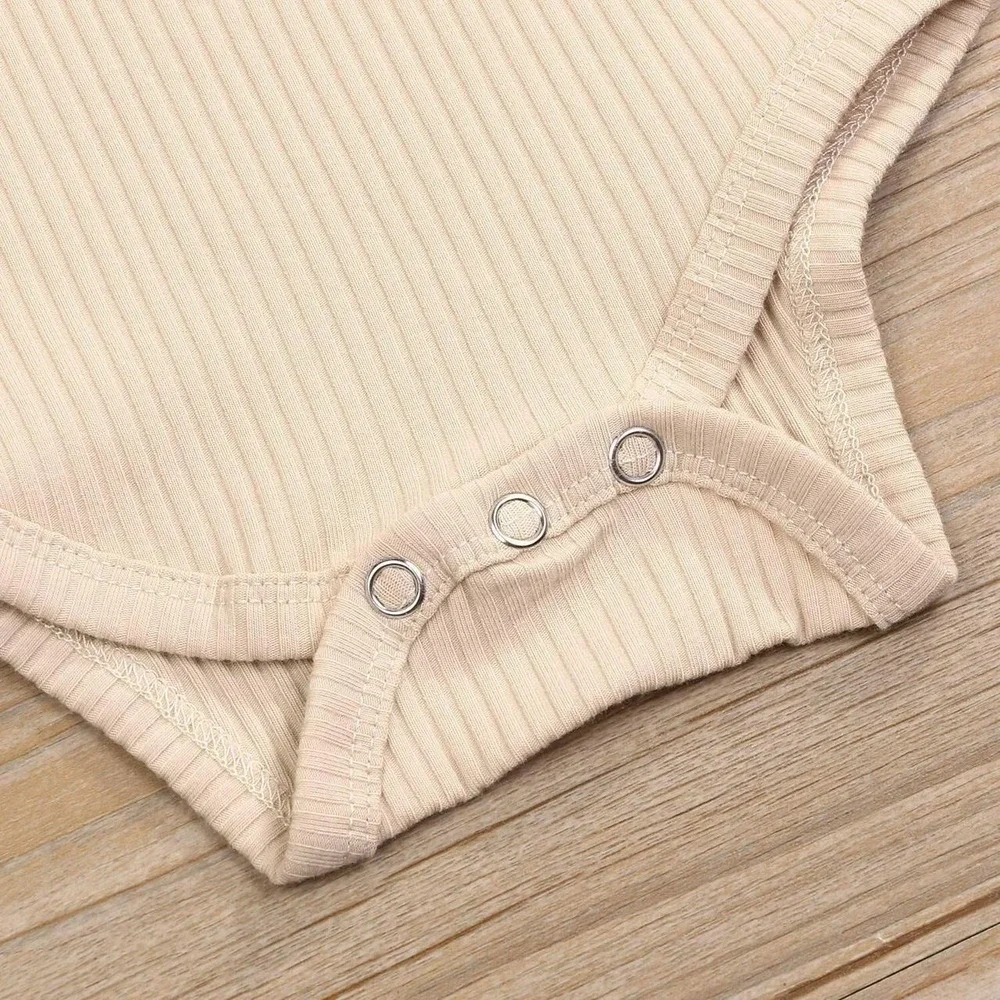 Infant Girl Bodysuit - Cream Size 18-24 Months Ruffle Romper One-Piece